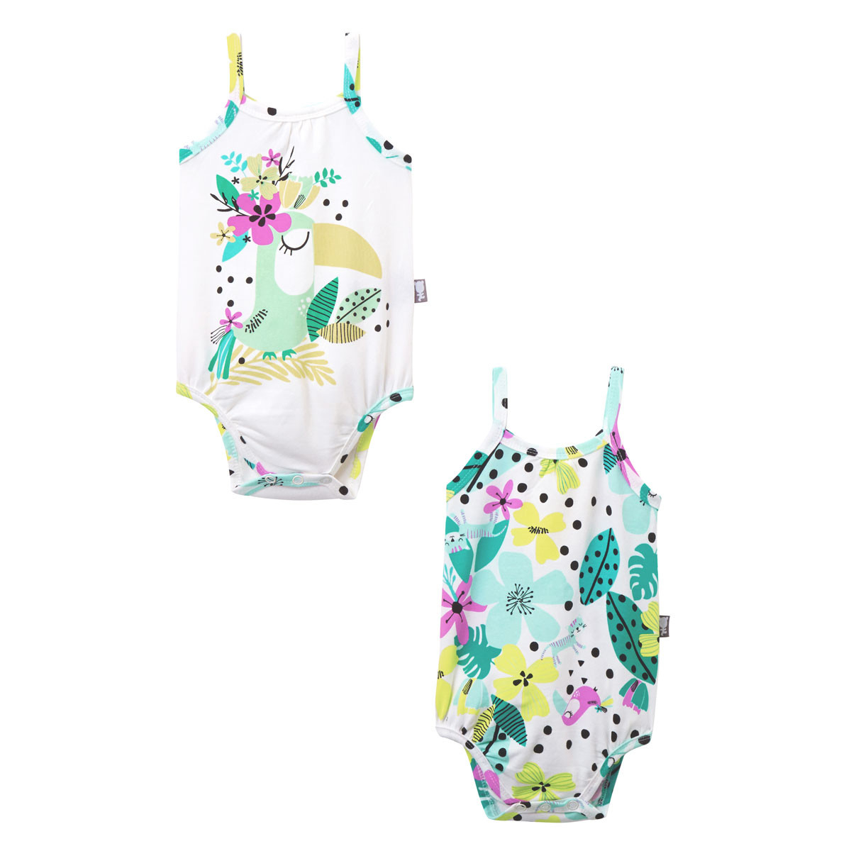 Lot De 2 Bodies A Bretelles Bebe Fille Paradisia Petit Beguin